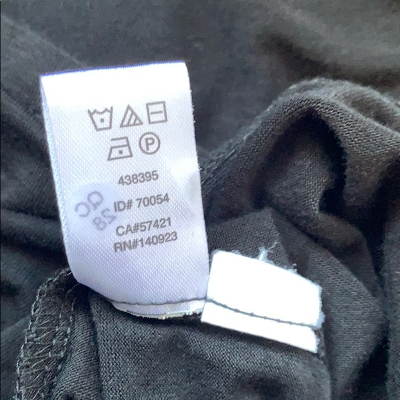 Loft Black Tall Ruffle Cold Shoulder Dress S - Picture 6 of 7